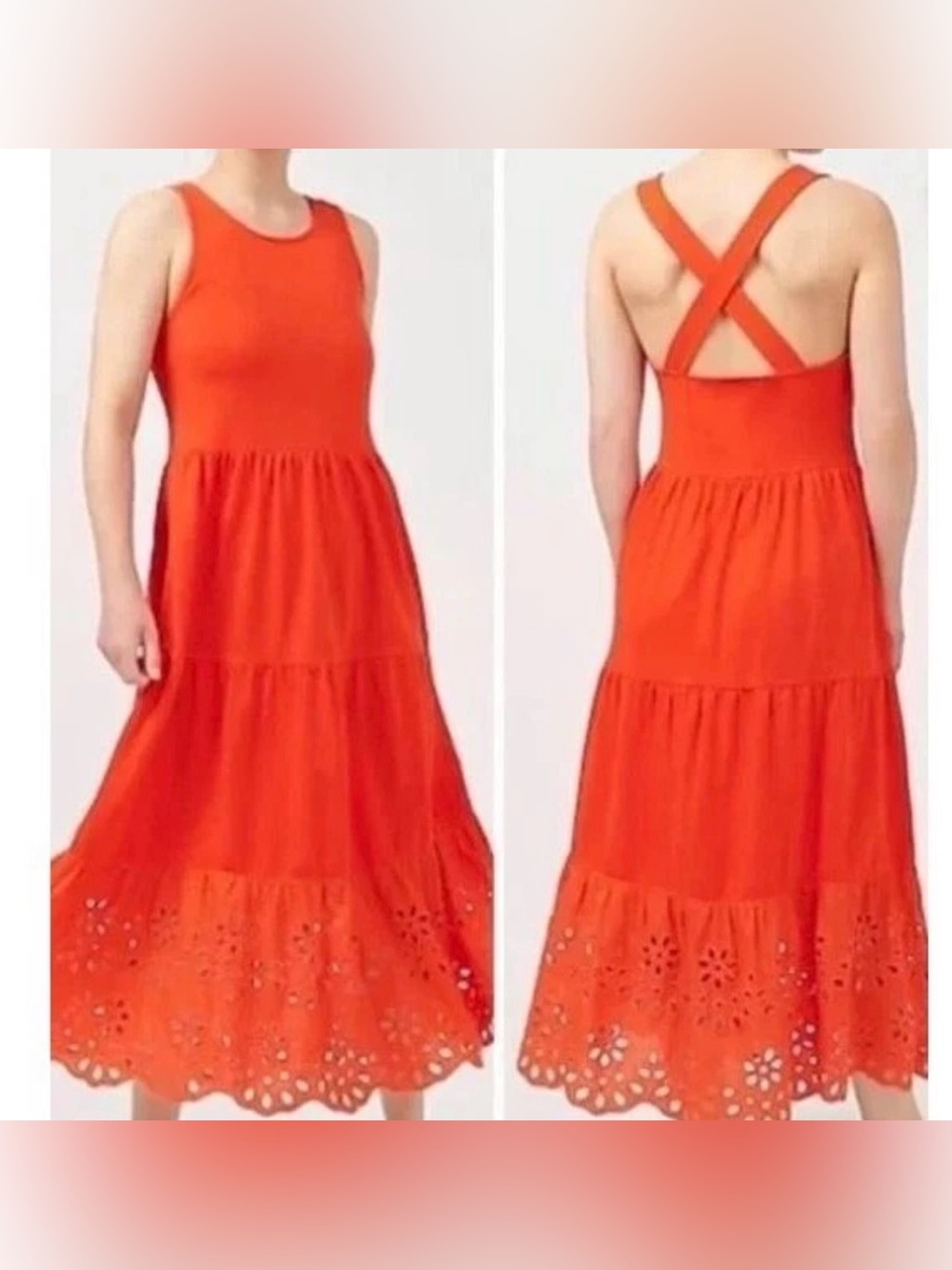 J. Crew Sleeveless Eyelet-Hem Maxi Dress size XS